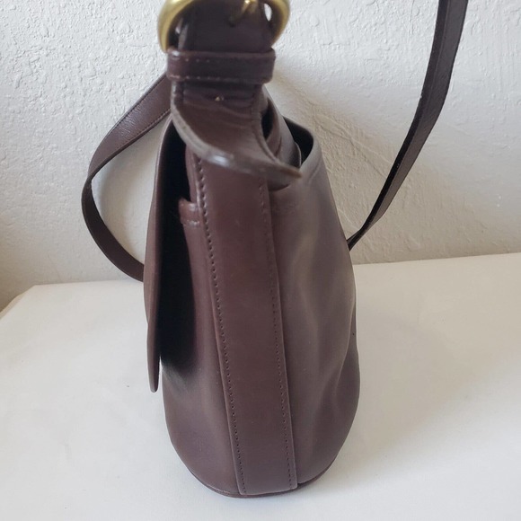 Coach 4150 Fletcher Brown Leather Crossbody Shoulder Flap Bag Vintage - Picture 3 of 15